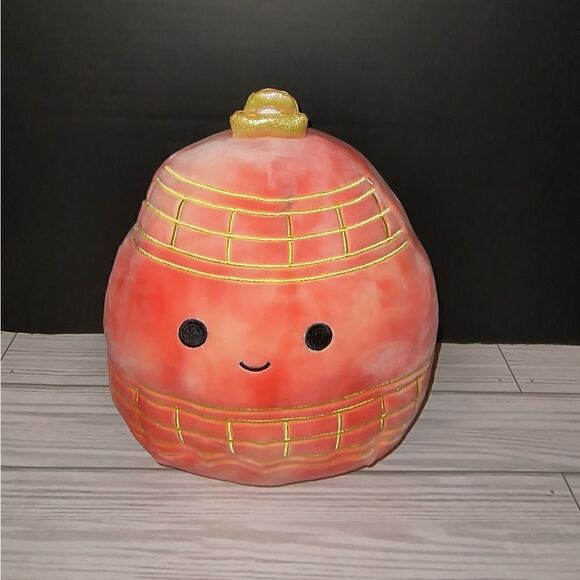 Squishmallows JOLLY the PINK Ornament Plush Stuffed Animal Tie Dye Orange 8 inch - Picture 1 of 7